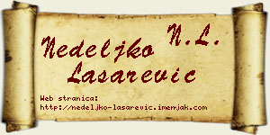 Nedeljko Lašarević vizit kartica